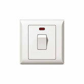 Taili Apex DP Switch 20A 1 Gang with Neon - White